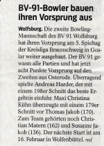 5. Spieltag KL am 26.01.2020 in Goslar 5. Spieltag KL am 26.01.2020 in Goslar